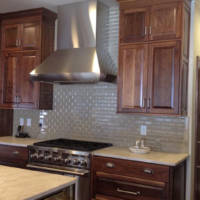 Modern Kitchen Stained Cabinetry