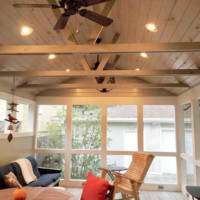 Patio Sun Room with Beams