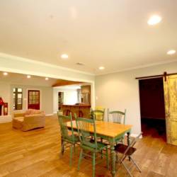 Dining Area with Custom Table and Chairs