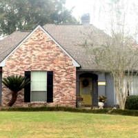 Exterior of Brick and Stucco Home