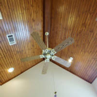 Pine Beaded Board Ceiling with Fan1