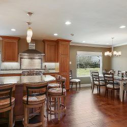 Tight view of the dining room and bar area Harris Project Dining and Bar